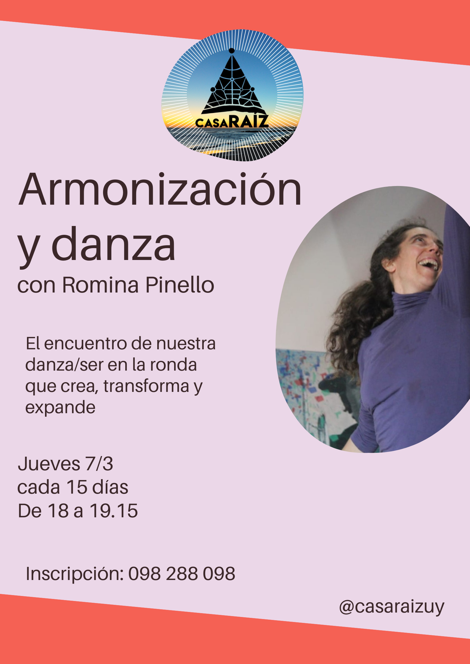 Armonización y danza. Jueves de 18:00 a 19:15hs.