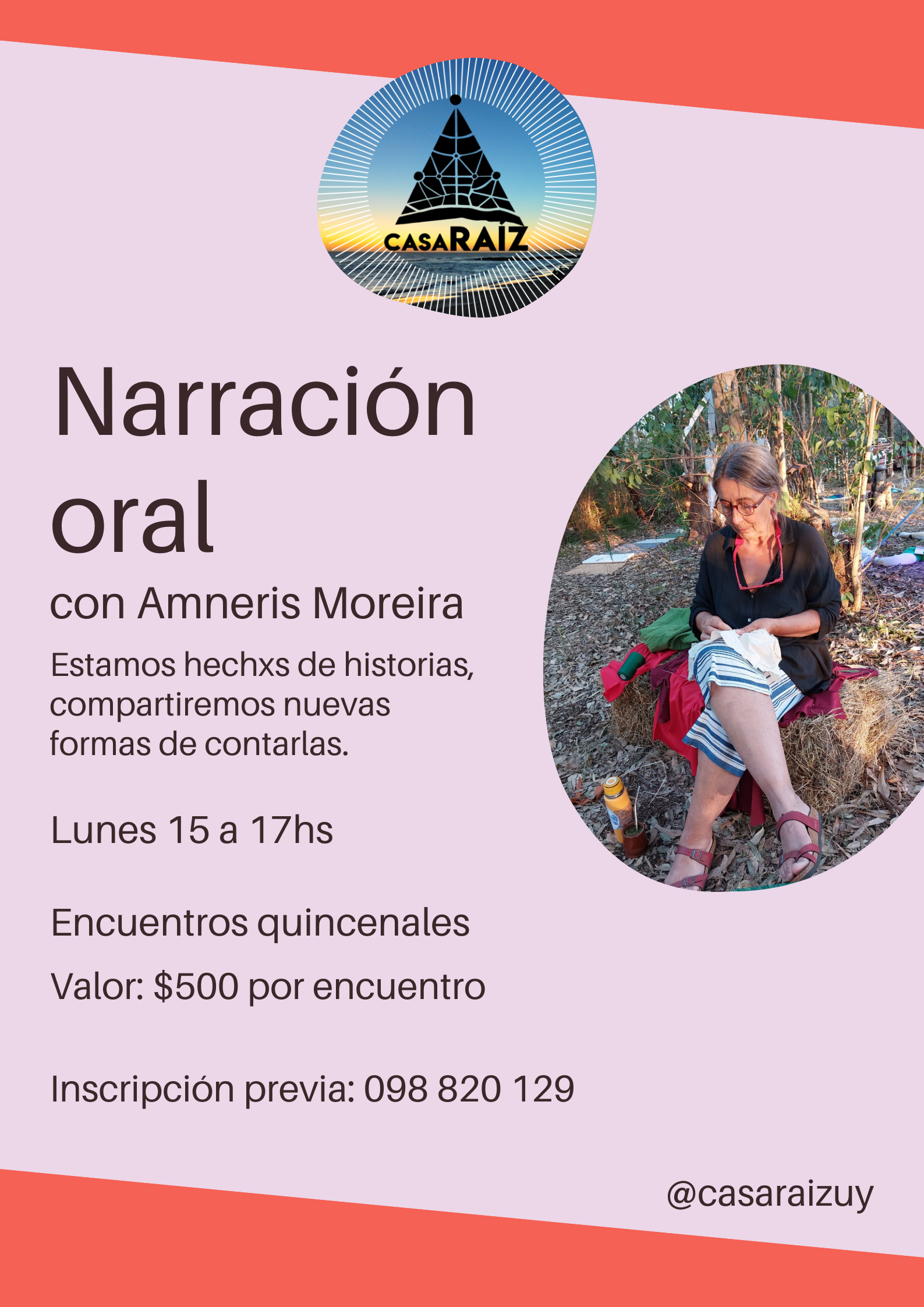 Narración Oral. Lunes de 15:00 a 17:00hs.