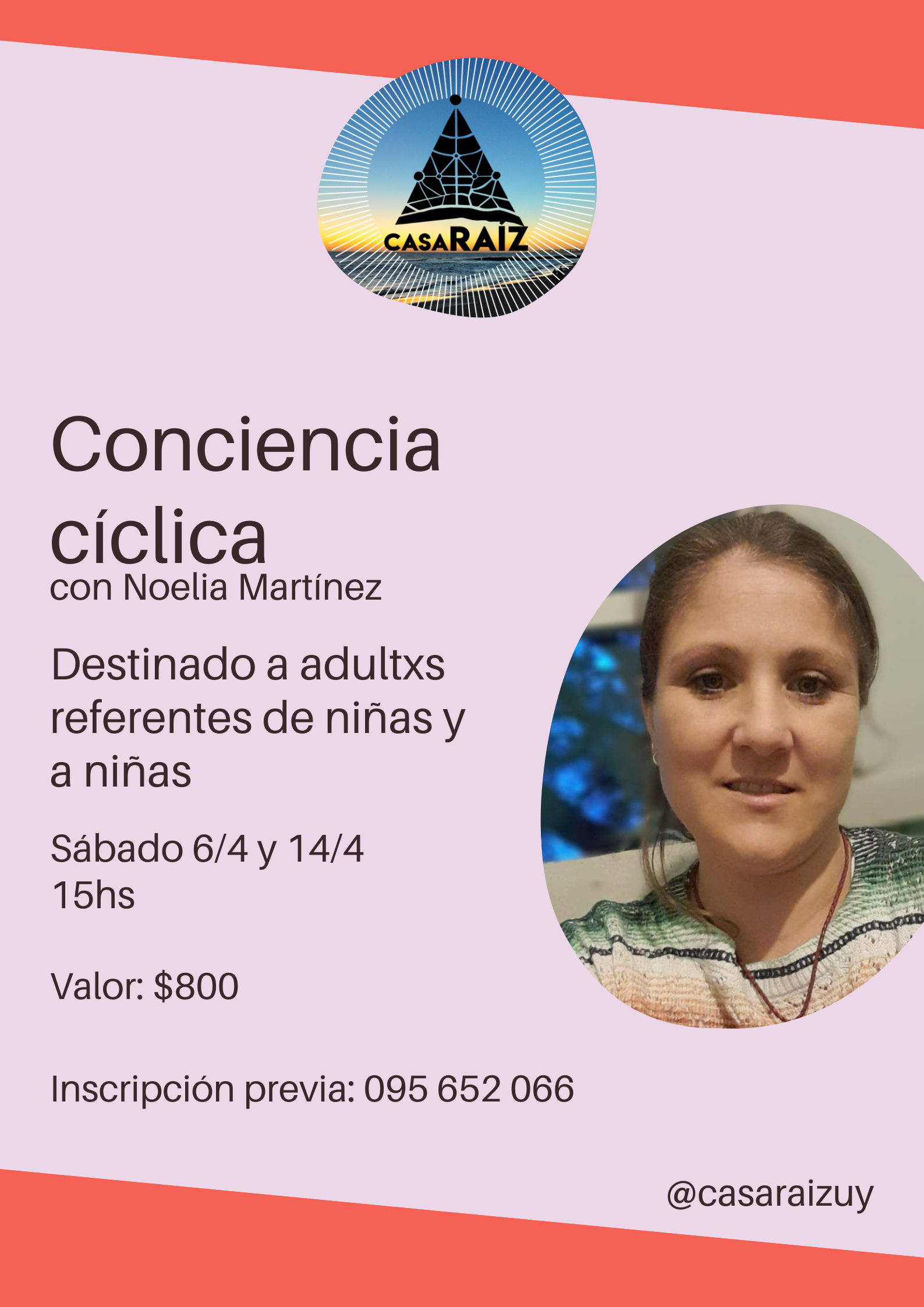 Consciencia cíclica. Sabado de 15:00 a 17:00hs.